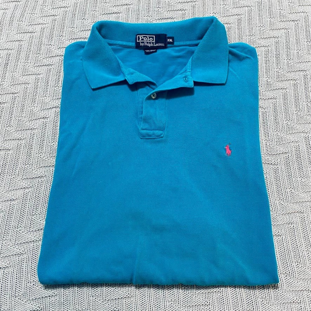 Polo Ralph Lauren teal blue polo